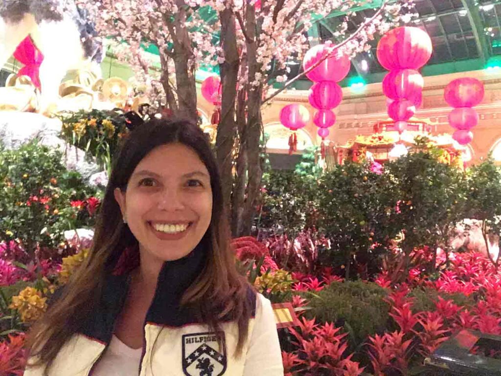 ver o jardim multicolorido do Bellagio cassino é uma coisa para se fazer em las vegas