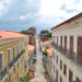 Rua do Giz em São Luis do Maranhão vista de cima, com casarões coloniais