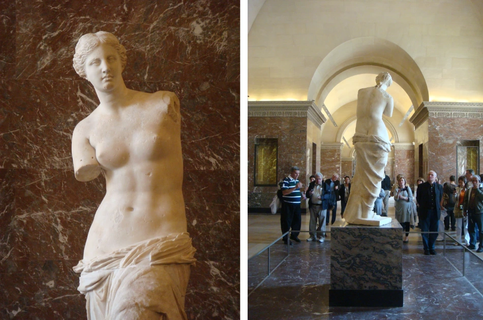 a venus de milo é uma escultura para ver no Louvre