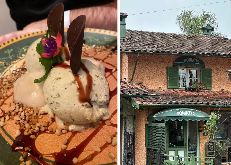 prato de sobremesa feito em casa na Cucina Boniato em Gramado