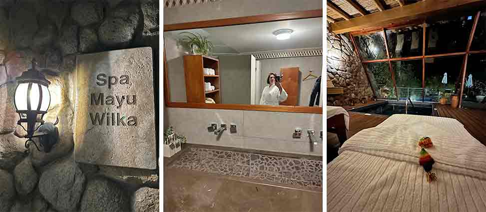 detalhes do spa no hotel Belmond Rio Sagrado