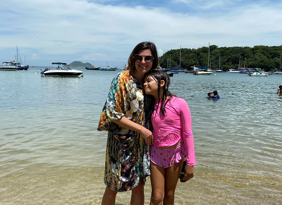 Praia dos Ossos no centro de Buzios