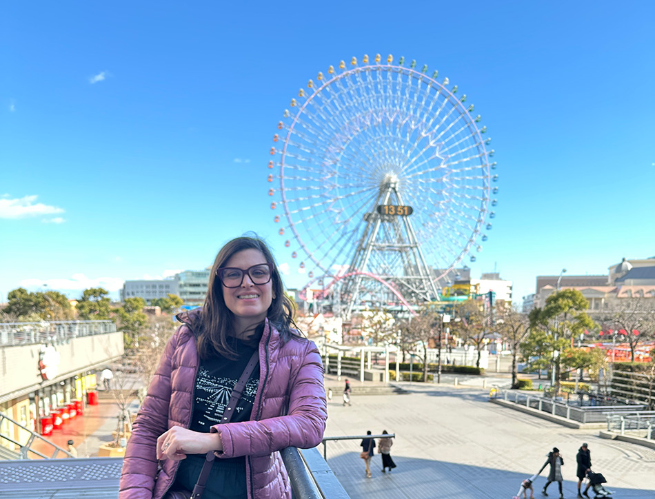 roda gigante do parque Cosmoworld em Yokohama