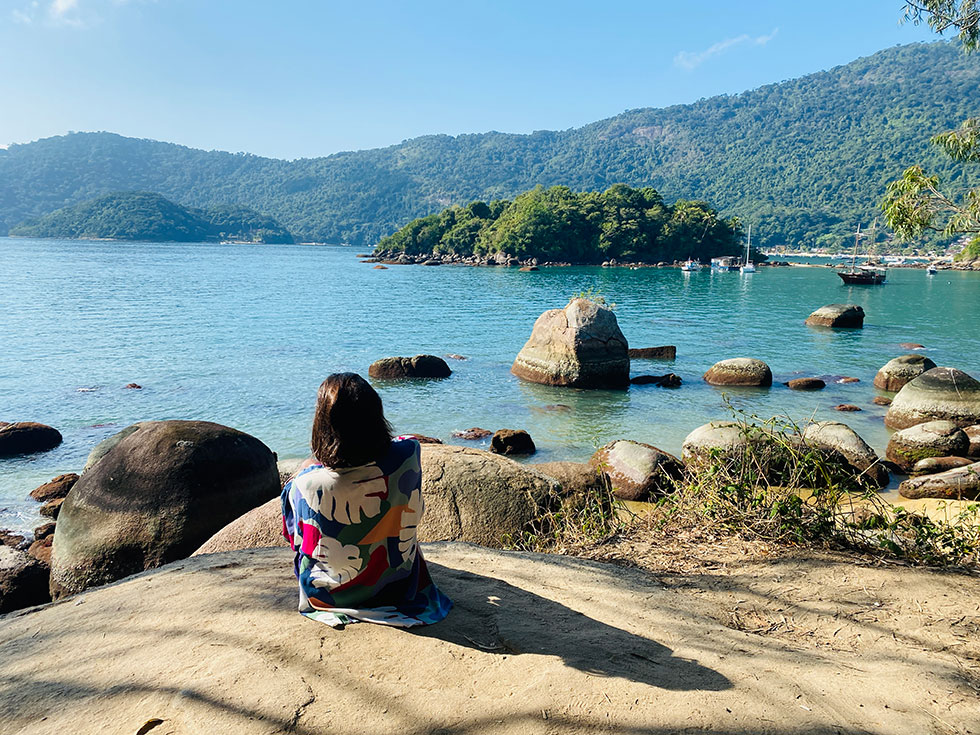 ilha grande coim paisagem de mata atlântica é um destino de verão