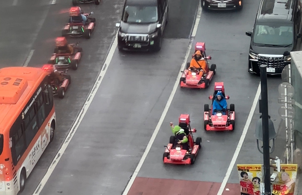 passeio de kart nas ruas de shibuya tóquio