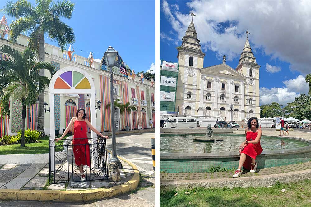 a praça pedro II no centro de são luis possui construções históricas como palacios e igrejas