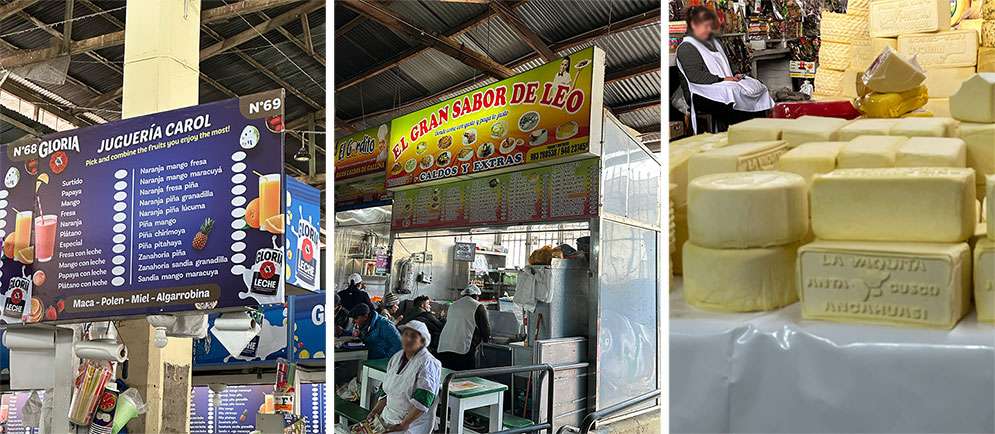 interior do mercado de San Pedro