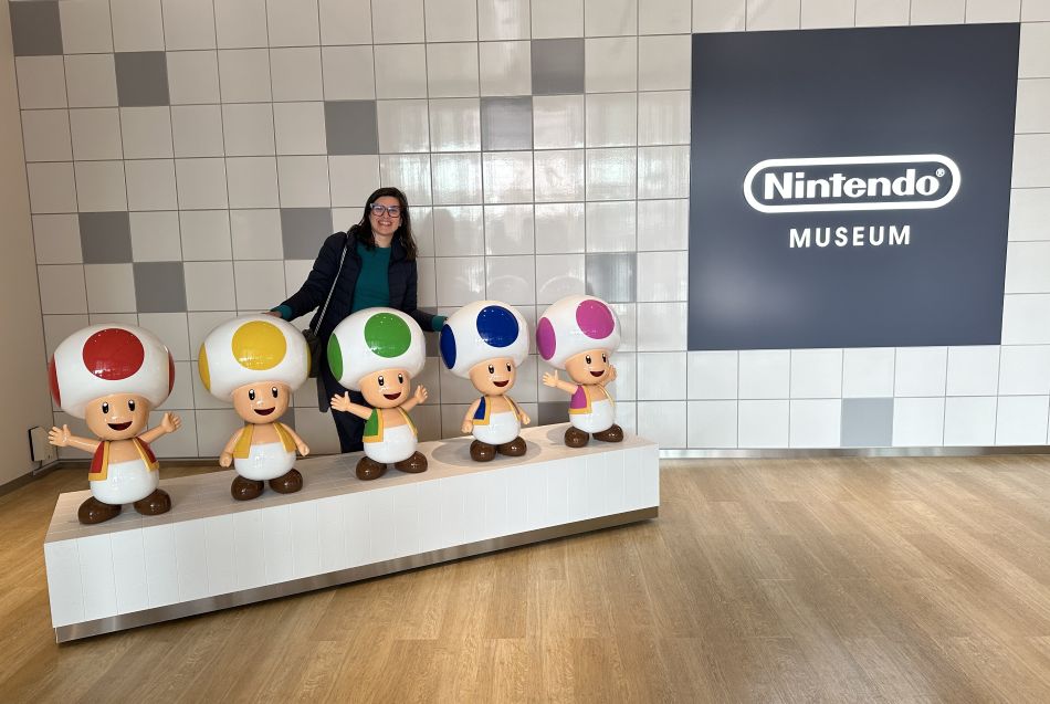 Hall de entrada no Nintendo Museum