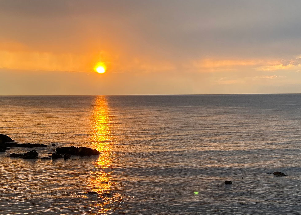 Por do sol em Punta del Este