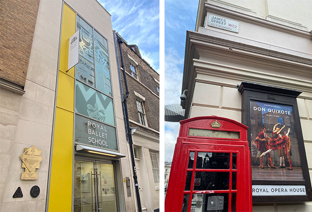 predio da royal ballet school em londres para bailarinas