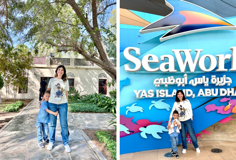 heritage village e entrada do sea world em abu dhabi