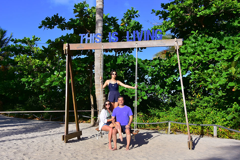 sessao de fotos em familia na hospedagem no Japaratinga Lounge Resort