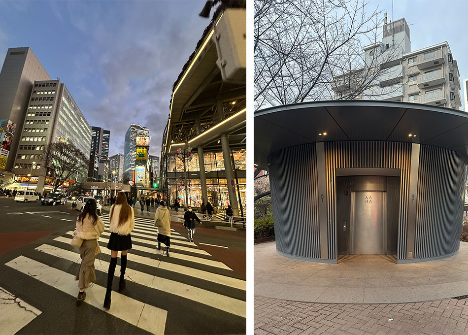 roteiro de toquio com as ruas de shibuya à noite