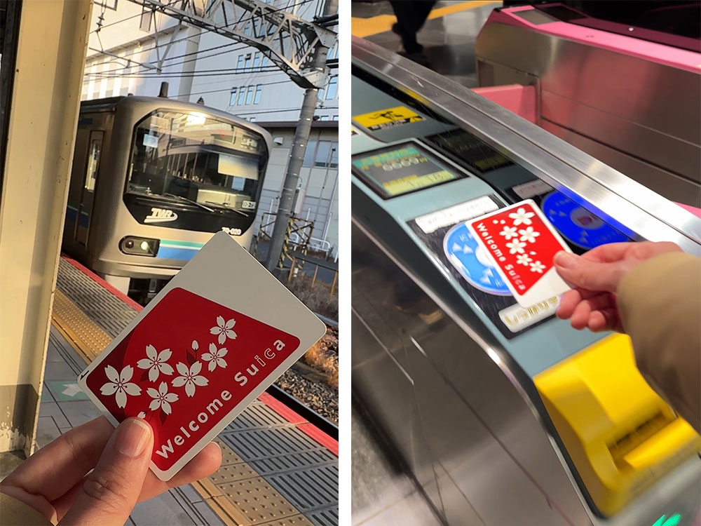 cartão Suica para usar no transporte público no Japão