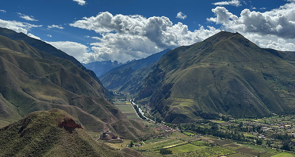 visto do vale sagardo dos incas, visita em roteiro de 6 dias em Cusco