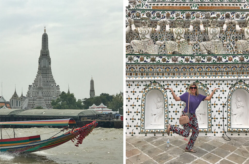 templo de bangkok Wat Arun revestido de porcelanas chinesas