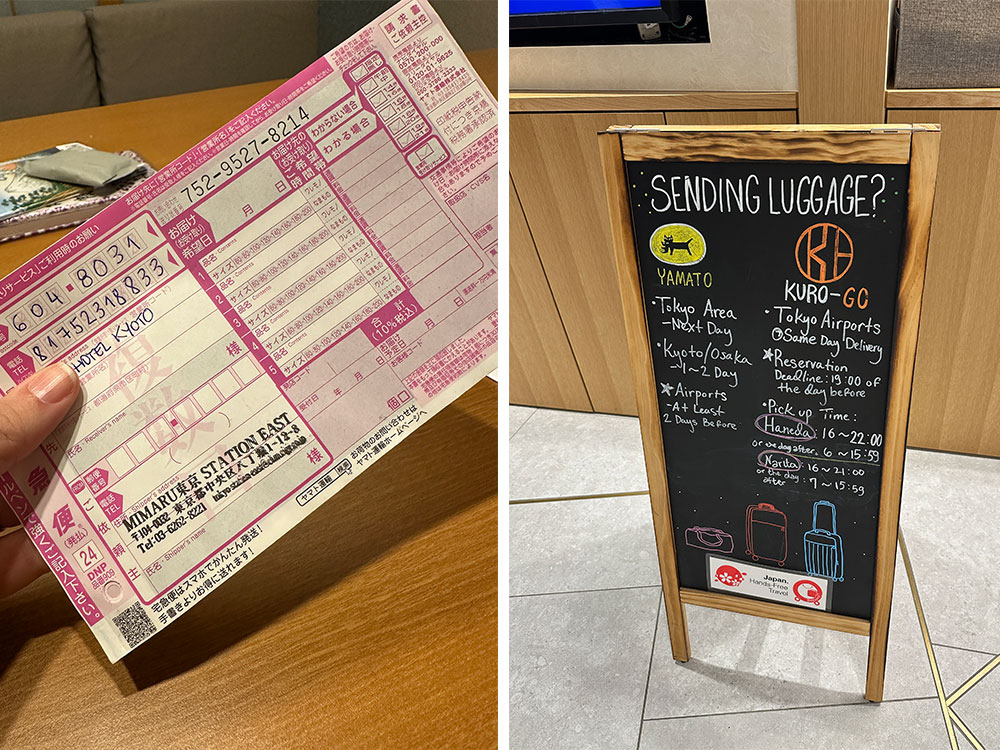 detalhes do serviço de entregas de encomendas Yamato no Japão